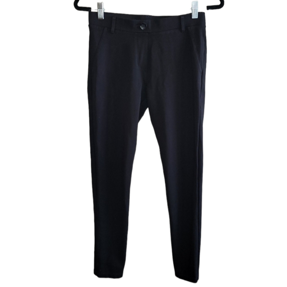 Betabrand Black Pants Women's Size Small Petite Slacks Bottoms Soft Comfy